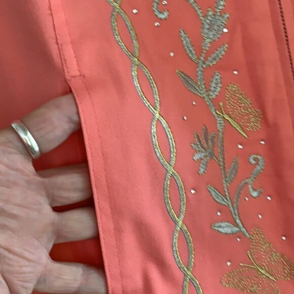 Quacker Factory Large Coral jacket - Picture 5 of 9